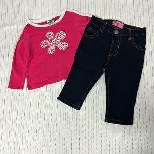 Tommy Hilfiger and Old Navy - 2 piece outfit.  Size 6-12 months